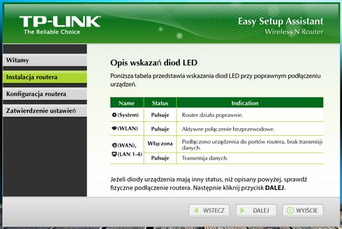 Pierwsze kroki konfiguracyjne