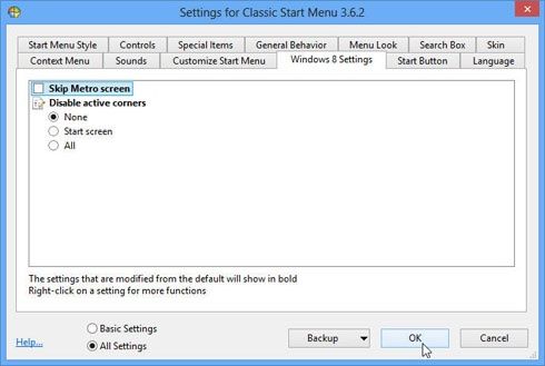 Klasyczne Menu Start w Windows 8