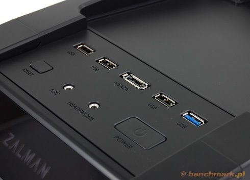 Zalman GS1200 - porty g&oacute;rne