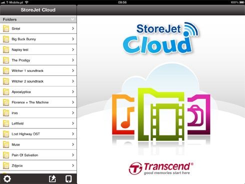 Transcend StoreJet Cloud - oprogramownaie (iOS)