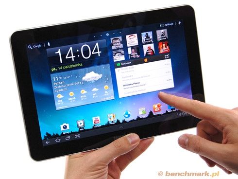 Samsung Galaxy Tab 10.1 - kąty widzenia