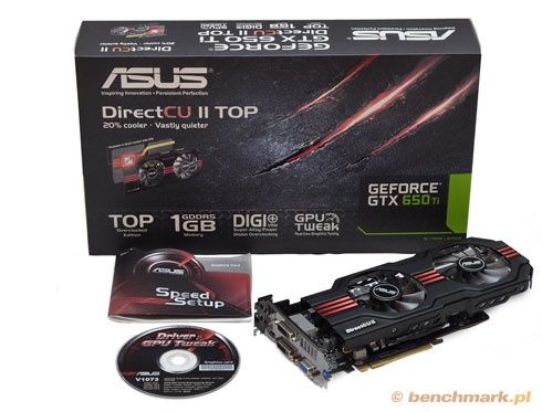 Asus GeForce GTX 650 Ti DCUII TOP