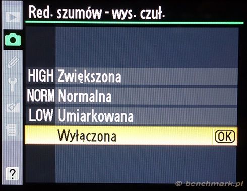 Nikon D7000 - redukcja szum&oacute;w