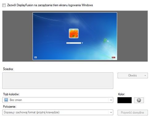 DisplayFusion Pro - zmiana ekranu logowania Windows