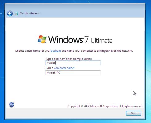 Instalacja Windows 7 część 2 krok 2