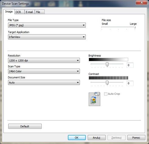 Device Scan Settings