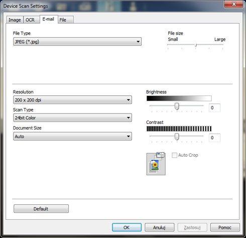 Device Scan Settings