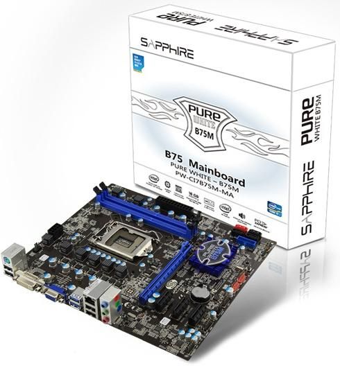 Sapphire PURE WHITE B75M-MA płyta gł&oacute;wna zdjęcie opakowanie