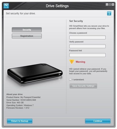 WD My Passport Essential 500GB