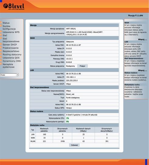 8level WRT 300 - konfiguracja