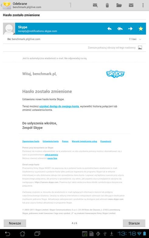 Asus Transformer Pad TF300T - oprogramowanie