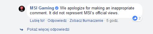 MSI - odpowiedź