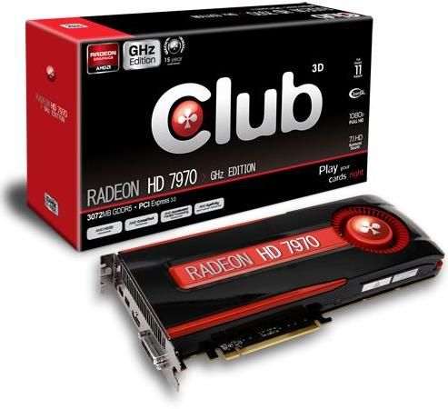 Club3D Radeon HD 7970 GHz Edition karta graficzna zdjęcie opakowanie