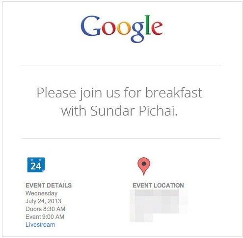Google konferencja 24 lipca zaproszenie