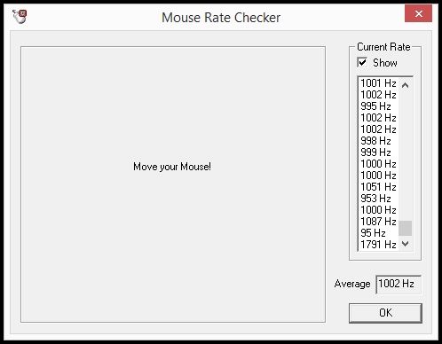 SteelSeries Rival 600 - test mouse rate checker