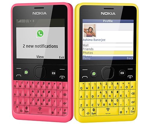 Nokia Asha 210 smartfon klawiatura QWERTY