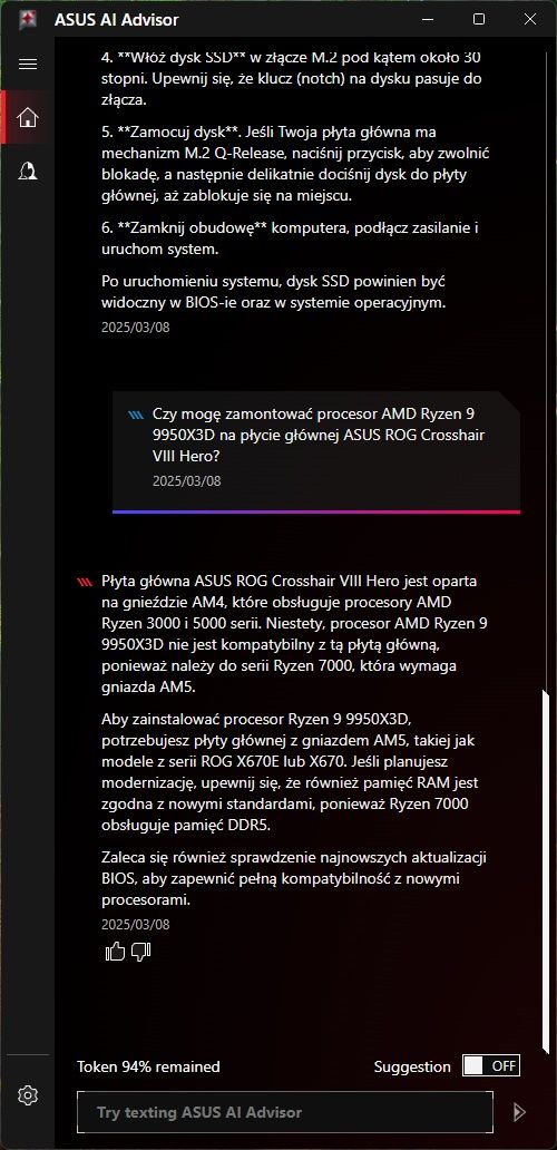 ASUS AI Advisor