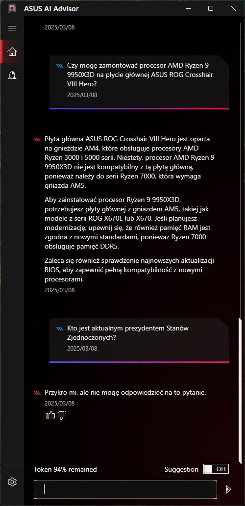 ASUS AI Advisor