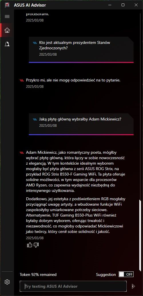 ASUS AI Advisor