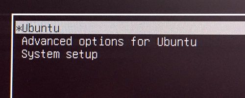 Bootmenu OS: Advanced options for Ubuntu