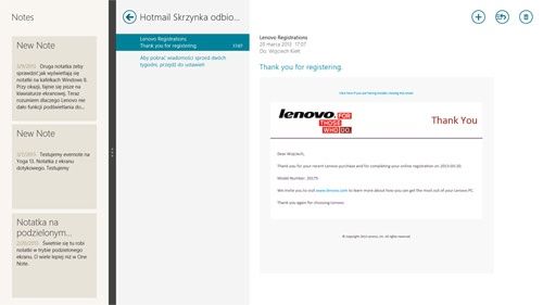 Windows 8 - sterowanie dotykiem