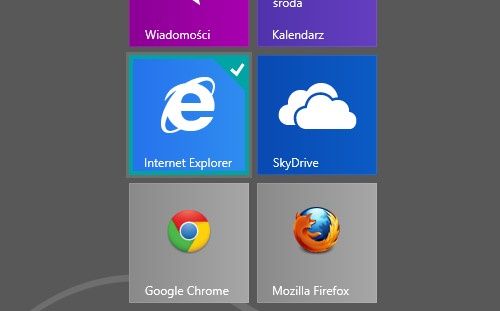Windows 8 - sterowanie dotykiem