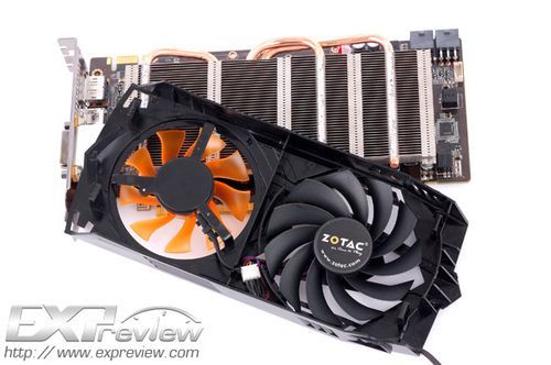karta graficzna Zotac GTX 560 Destroyer DTC ze zdjętym chłodzeniem
