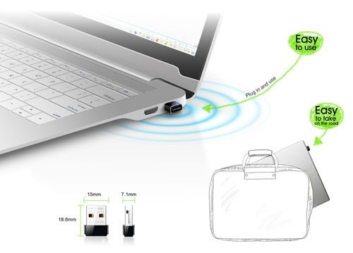 TP-LINK TL-WN725N karta sieciowa wymiary