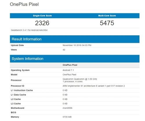 OnePlus Pixel z Androidem 7.1