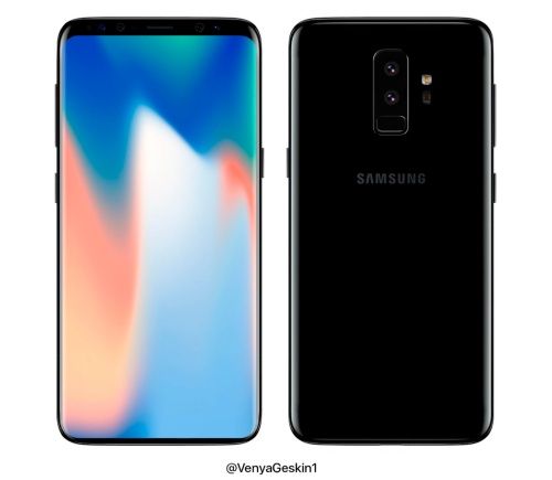Galaxy S9+ render