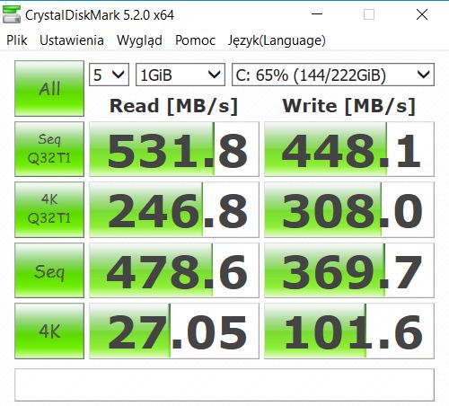 crystal disk mark