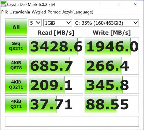 crystal disk mark