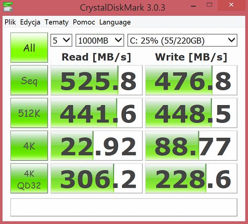 crystal disk mark