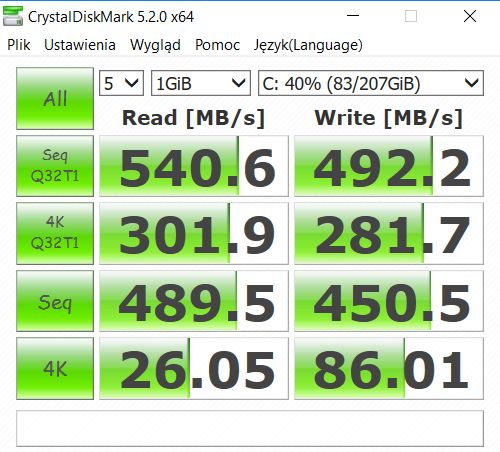 crystal disk mark