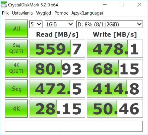 crystal disk SSD