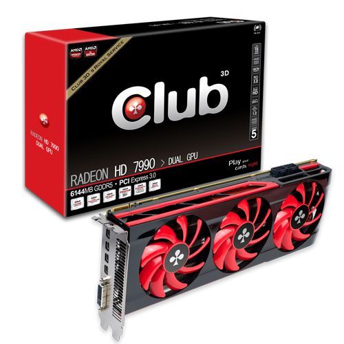 Club3D Radeon HD 7990 karta graficzna zdjęcie