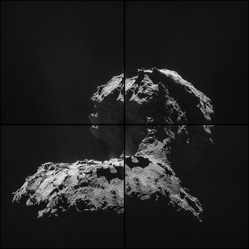 Kometa 67P mozaika