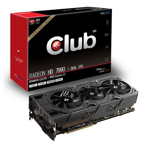 Club3D Radeon HD 7990 karta graficzna zdjęcie