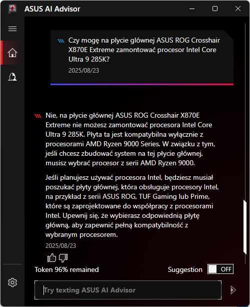 ASUS AI Advisor