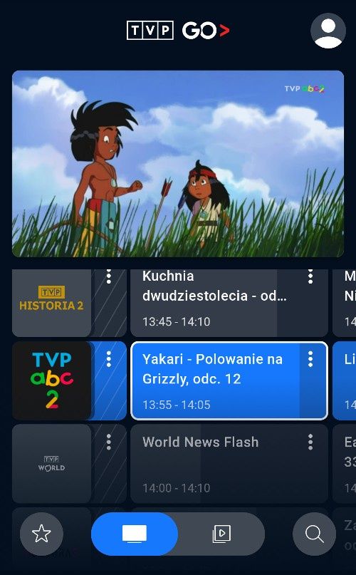 strumieniowanie tvp go