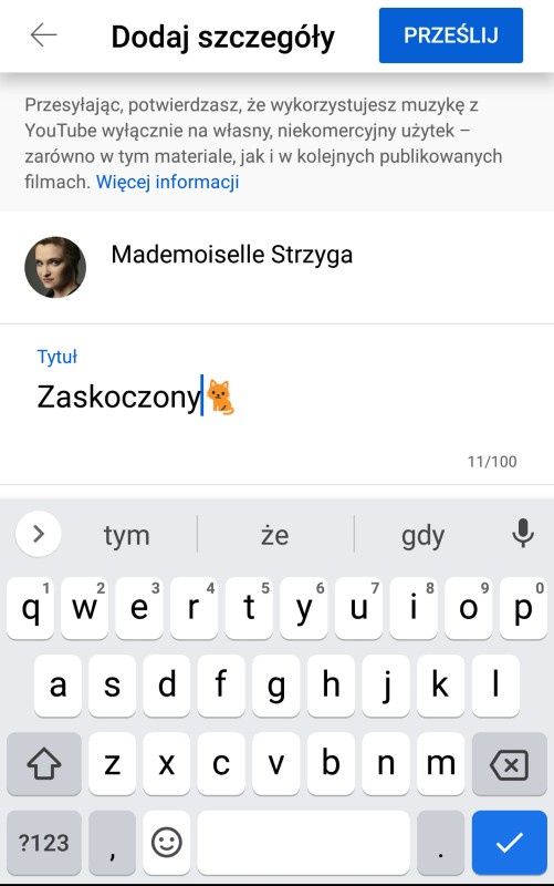 tytuł filmu YT Shorts