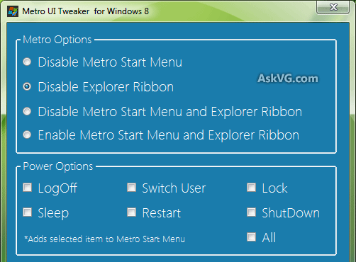 metro Ui tweaker for windows 8 wygląd optymalizacja modern ui blokada