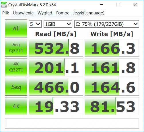 crystal disk mark