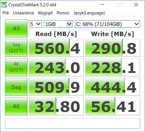 crystal disk mark
