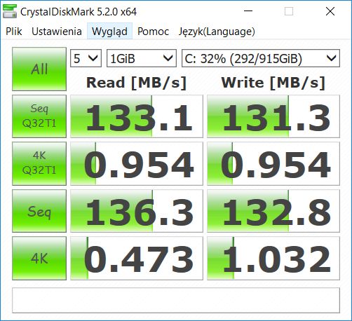 crystal disk mark