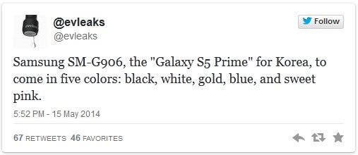 Galaxy S5 Prime smartfon kolory obudowy