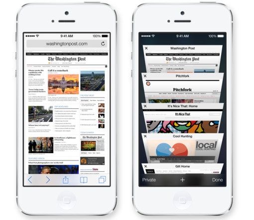 Apple iOS 7 przeglądarka