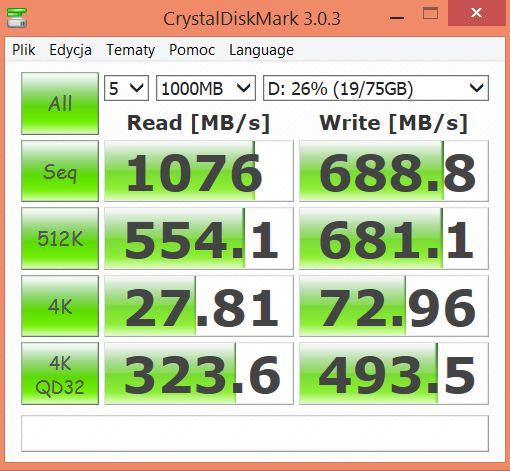 MSI GS30 Shadow test CrystalDiskMark