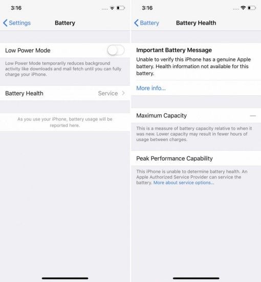 iPhone XS wymieniona bateria
