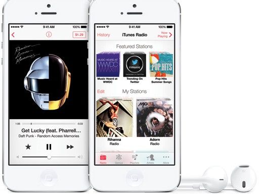 itunes radio wygląd aplikacja usługa strumień muzyka